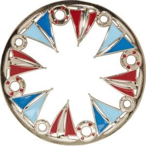 Yankee Candle Illumalid Sailboats Metal Topper For Original Jar Candle BNWT SO